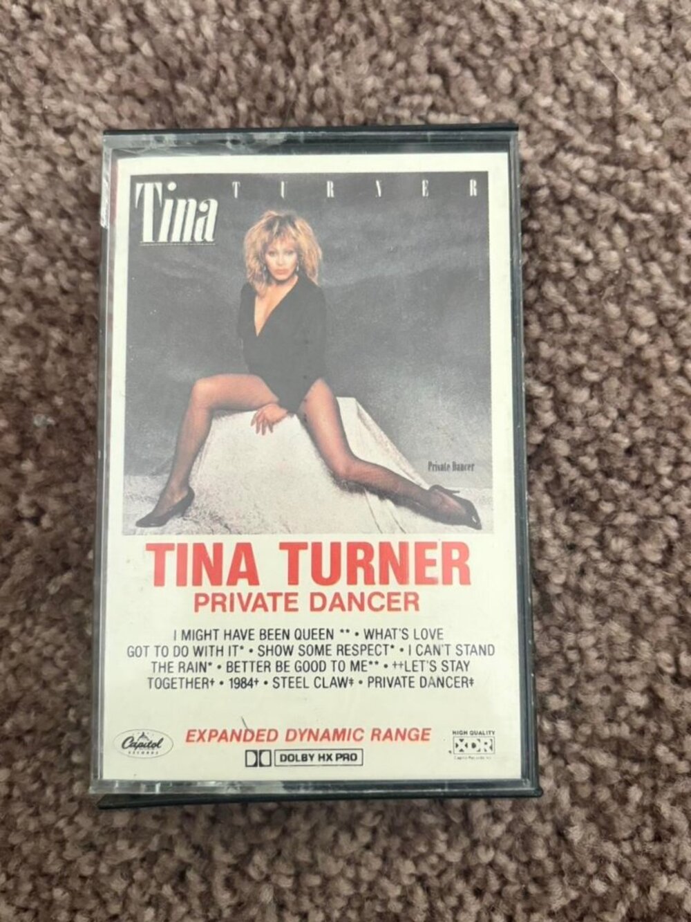 Vintage Tina Turner Private Dancer Cassette Tape
